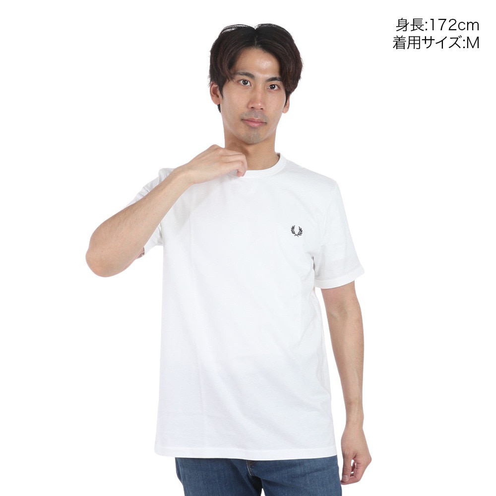 フレッドペリー（FRED PERRY）（メンズ、レディース）RINGER Tシャツ M3519-100 24SS