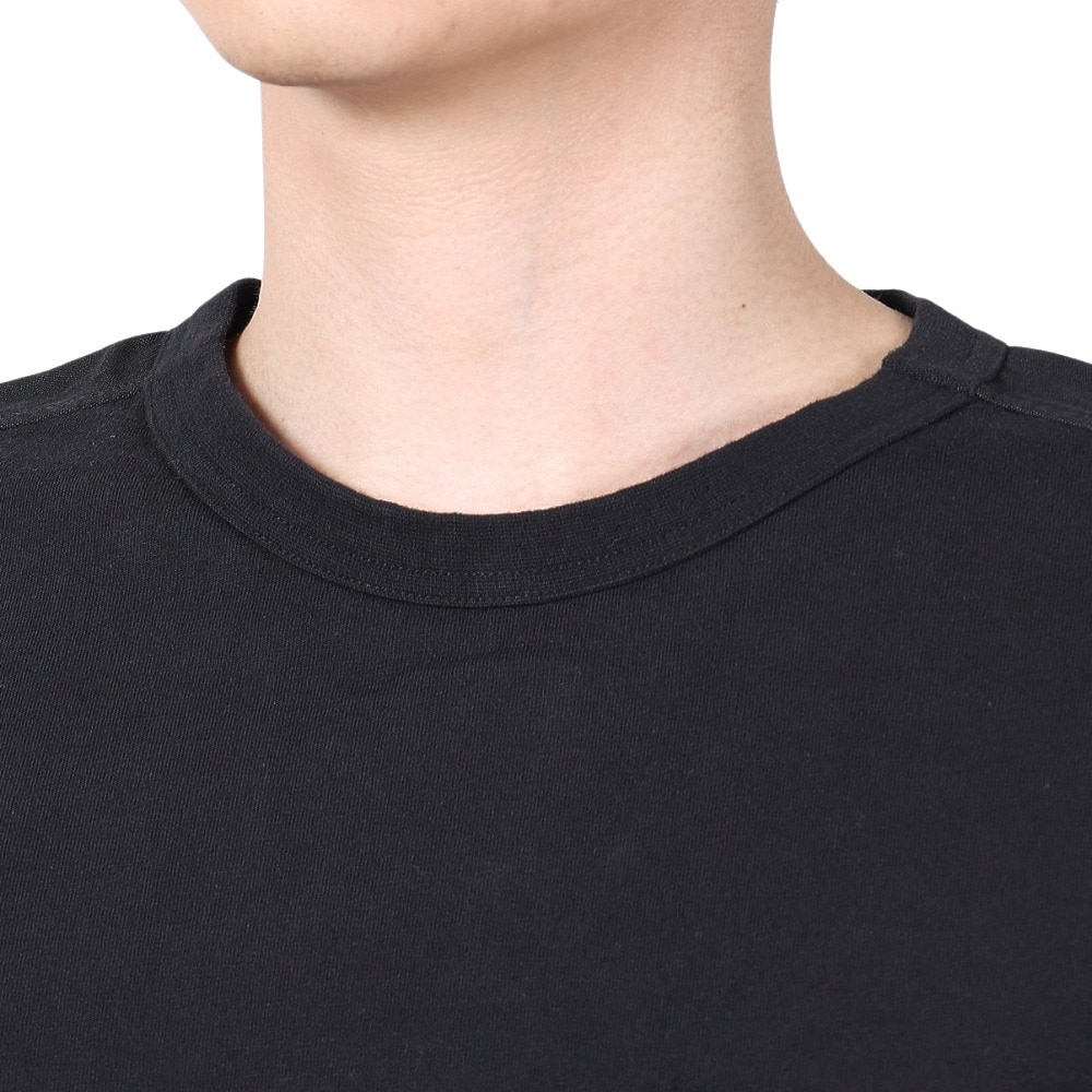 マナスタッシュ（MANASTASH）（メンズ）ベントロングスリーブTシャツ 792-4130003 BLACK