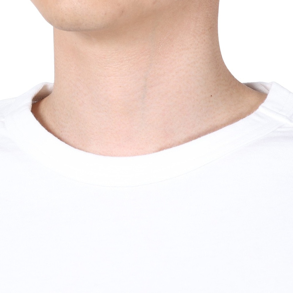 マナスタッシュ（MANASTASH）（メンズ）ベントロングスリーブTシャツ 792-4130003 WHITE