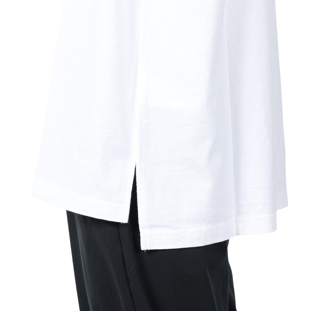 マナスタッシュ（MANASTASH）（メンズ）ベントロングスリーブTシャツ 792-4130003 WHITE