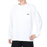 (メンズ)ベントロングスリーブTシャツ 792-4130003 WHITE