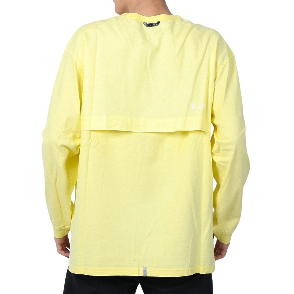 マナスタッシュ（MANASTASH）（メンズ）ベントロングスリーブTシャツ 792-4130003 YELLOW