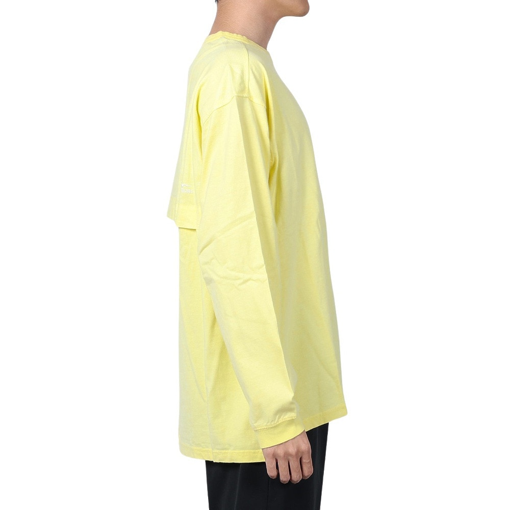 マナスタッシュ（MANASTASH）（メンズ）ベントロングスリーブTシャツ 792-4130003 YELLOW
