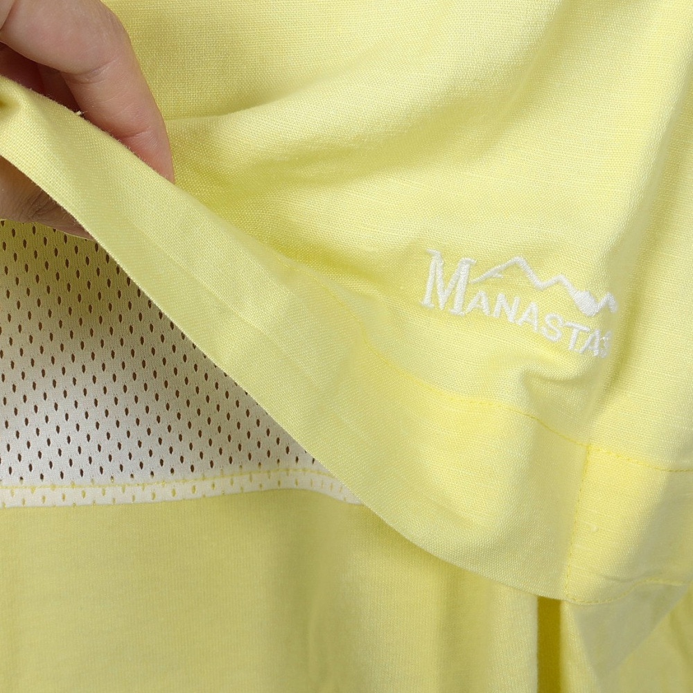 マナスタッシュ（MANASTASH）（メンズ）ベントロングスリーブTシャツ 792-4130003 YELLOW