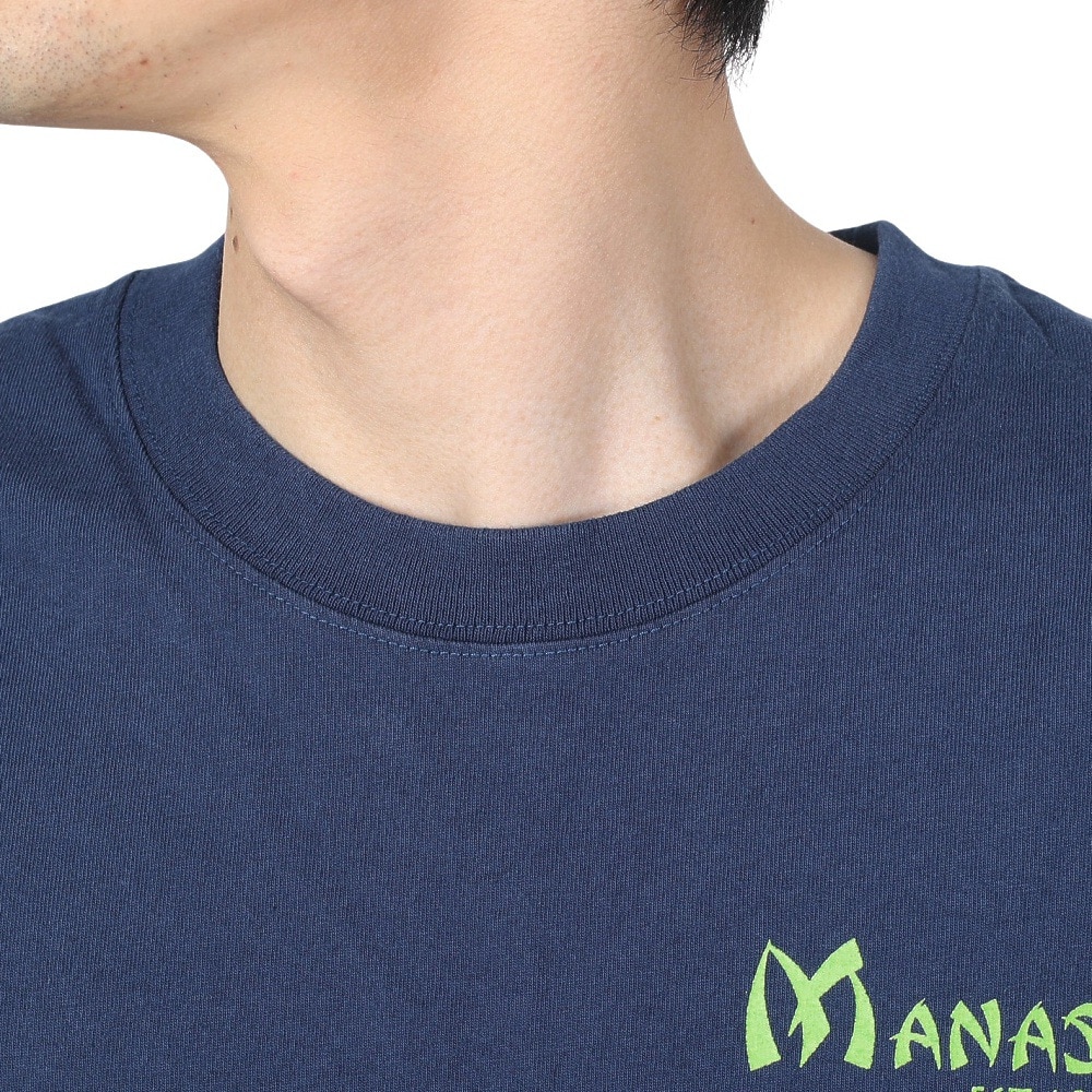 マナスタッシュ（MANASTASH）（メンズ）ドラゴン ロングスリーブTシャツ 792-4130012 NAVY