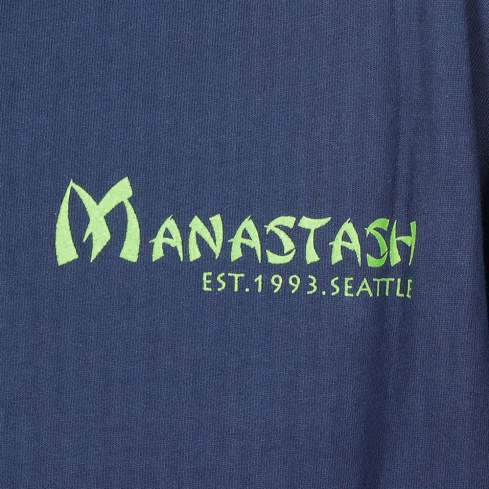 マナスタッシュ（MANASTASH）（メンズ）ドラゴン ロングスリーブTシャツ 792-4130012 NAVY