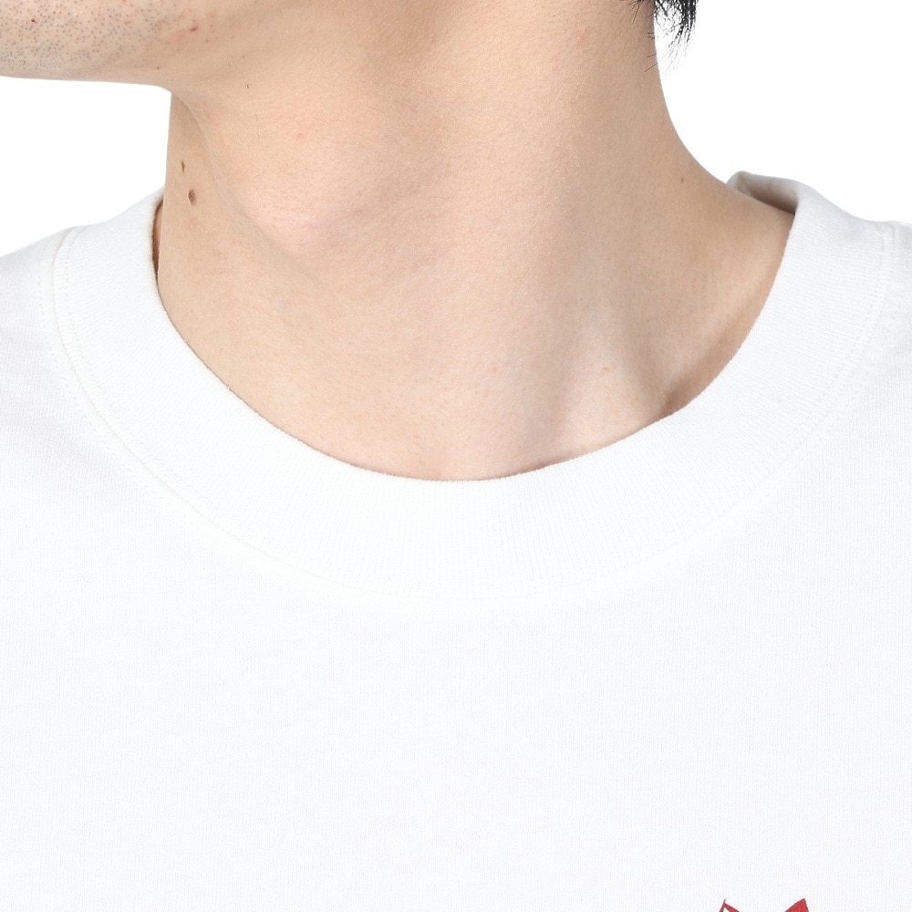 マナスタッシュ（MANASTASH）（メンズ）ドラゴン ロングスリーブTシャツ 792-4130012 WHITE