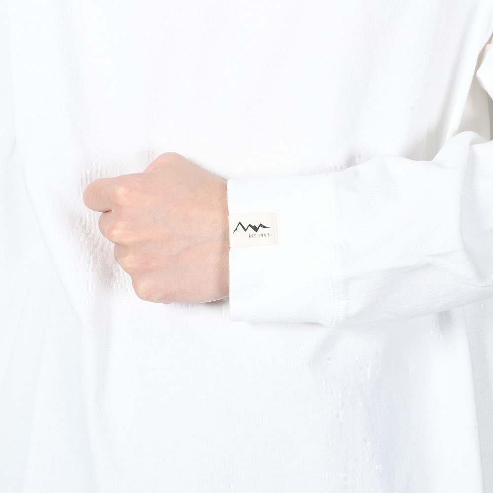 マナスタッシュ（MANASTASH）（メンズ）ドラゴン ロングスリーブTシャツ 792-4130012 WHITE