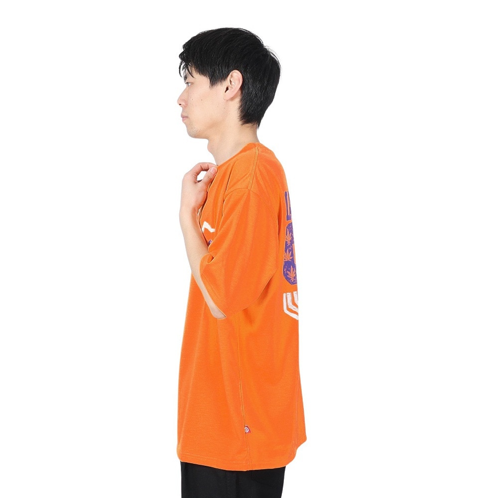 マナスタッシュ（MANASTASH）（メンズ）Tシャツ 93 792-4134007 ORANGE
