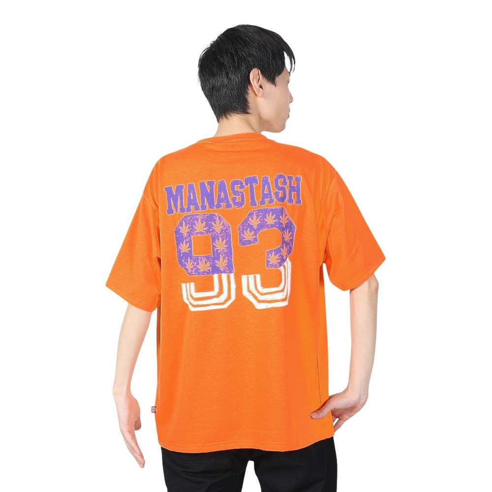 マナスタッシュ（MANASTASH）（メンズ）Tシャツ 93 792-4134007 ORANGE