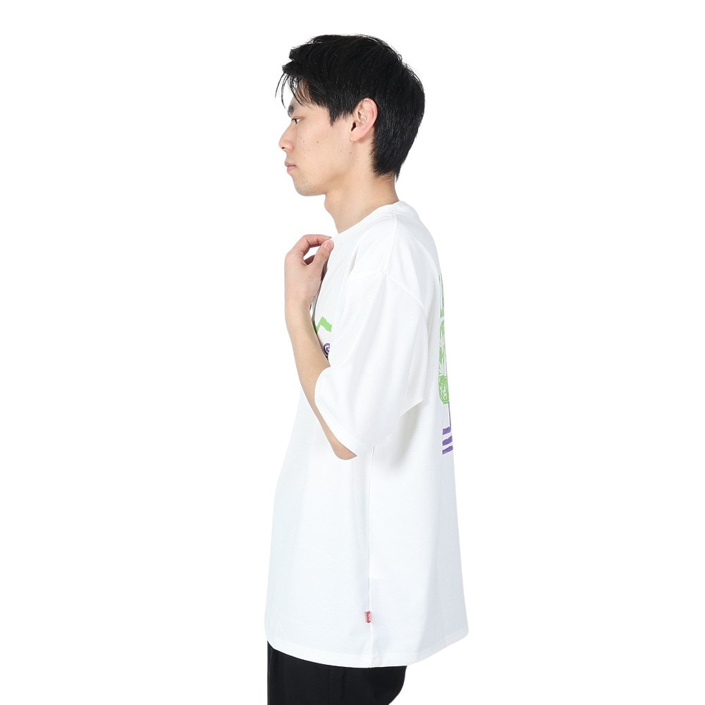 マナスタッシュ（MANASTASH）（メンズ）Tシャツ 93 792-4134007 WHITE