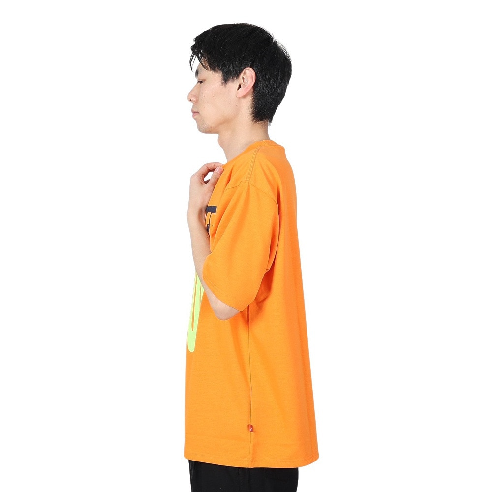 マナスタッシュ（MANASTASH）（メンズ）Tシャツ REMEMBER BE FUN 792-4134008 ORANGE
