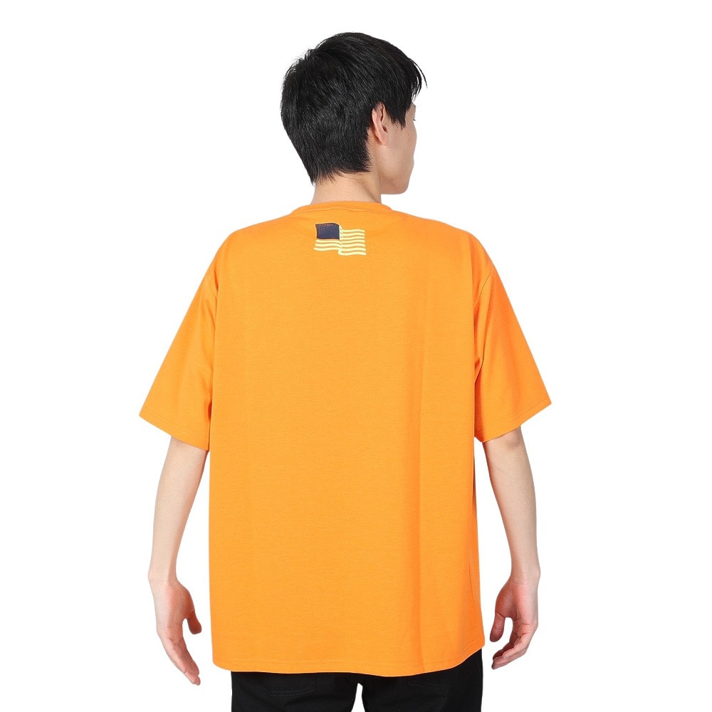 マナスタッシュ（MANASTASH）（メンズ）Tシャツ REMEMBER BE FUN 792-4134008 ORANGE