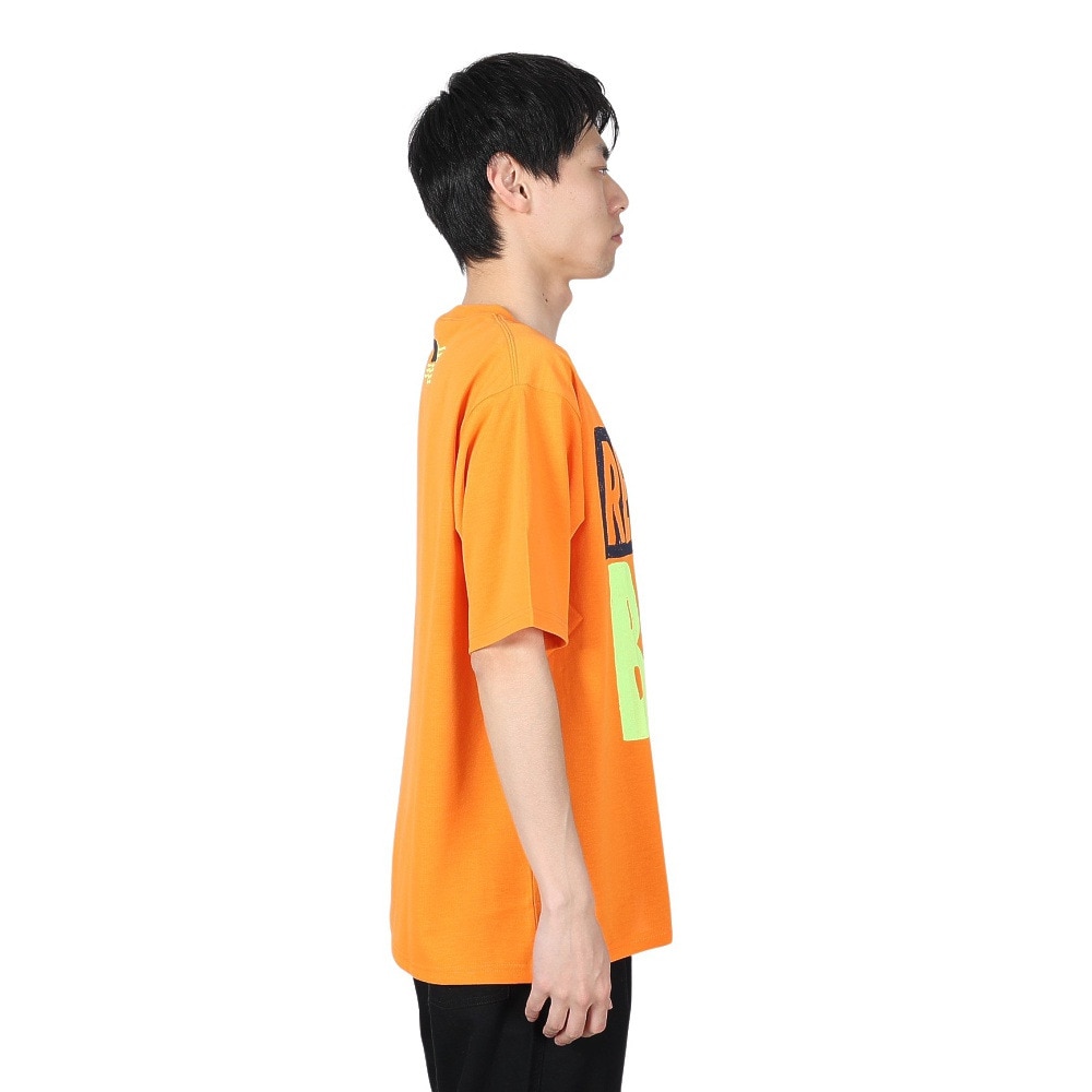 マナスタッシュ（MANASTASH）（メンズ）Tシャツ REMEMBER BE FUN 792-4134008 ORANGE