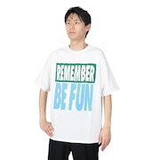 (メンズ)Tシャツ REMEMBER BE FUN 792-4134008 WHITE