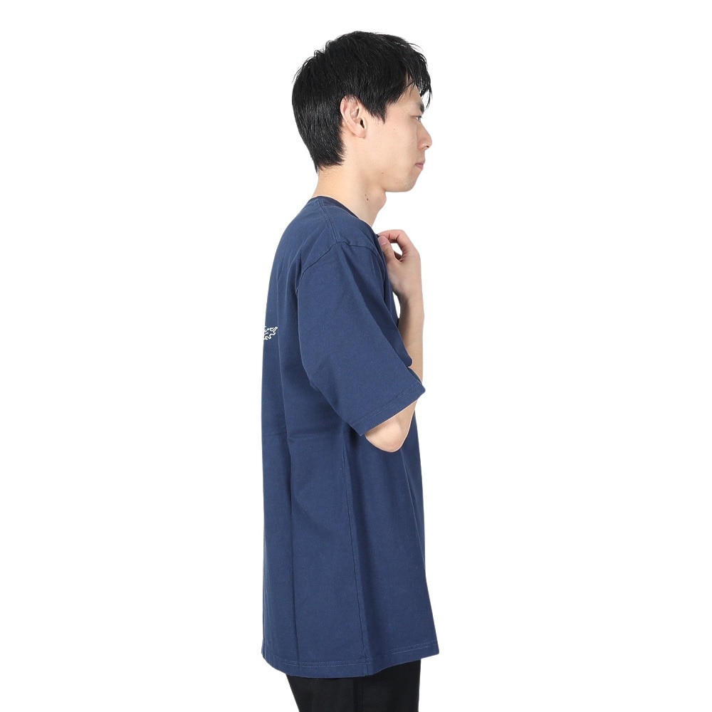 マナスタッシュ（MANASTASH）（メンズ）ドラゴンTシャツ 792-4134015 NAVY