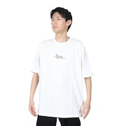 マナスタッシュ（MANASTASH）（メンズ）ドラゴンTシャツ 792-4134015 WHITE