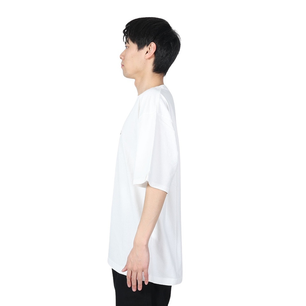 マナスタッシュ（MANASTASH）（メンズ）カタカナロゴTシャツ 792-4134016 WHITE