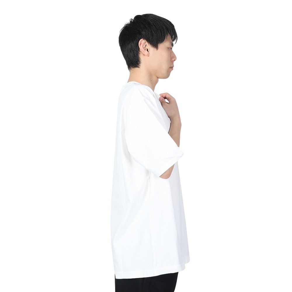 マナスタッシュ（MANASTASH）（メンズ）カタカナロゴTシャツ 792-4134016 WHITE
