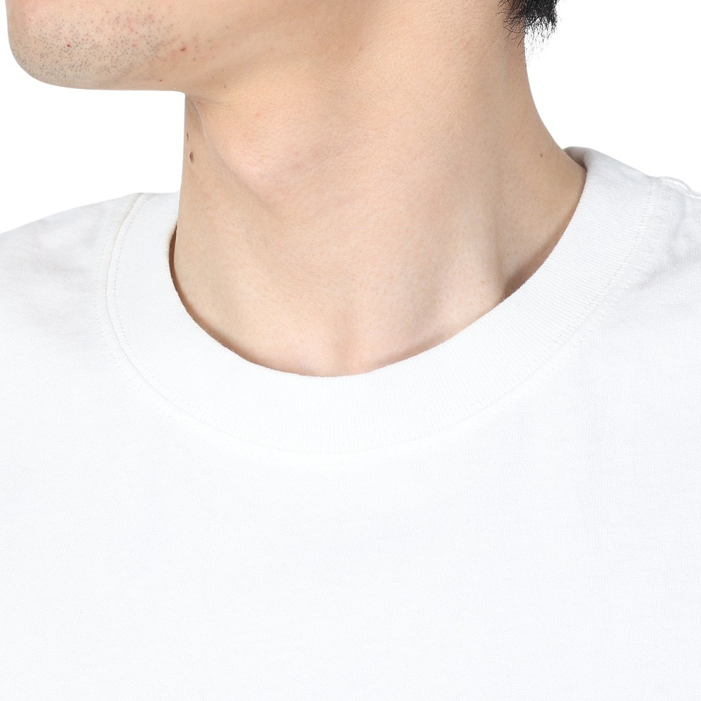 マナスタッシュ（MANASTASH）（メンズ）カタカナロゴTシャツ 792-4134016 WHITE