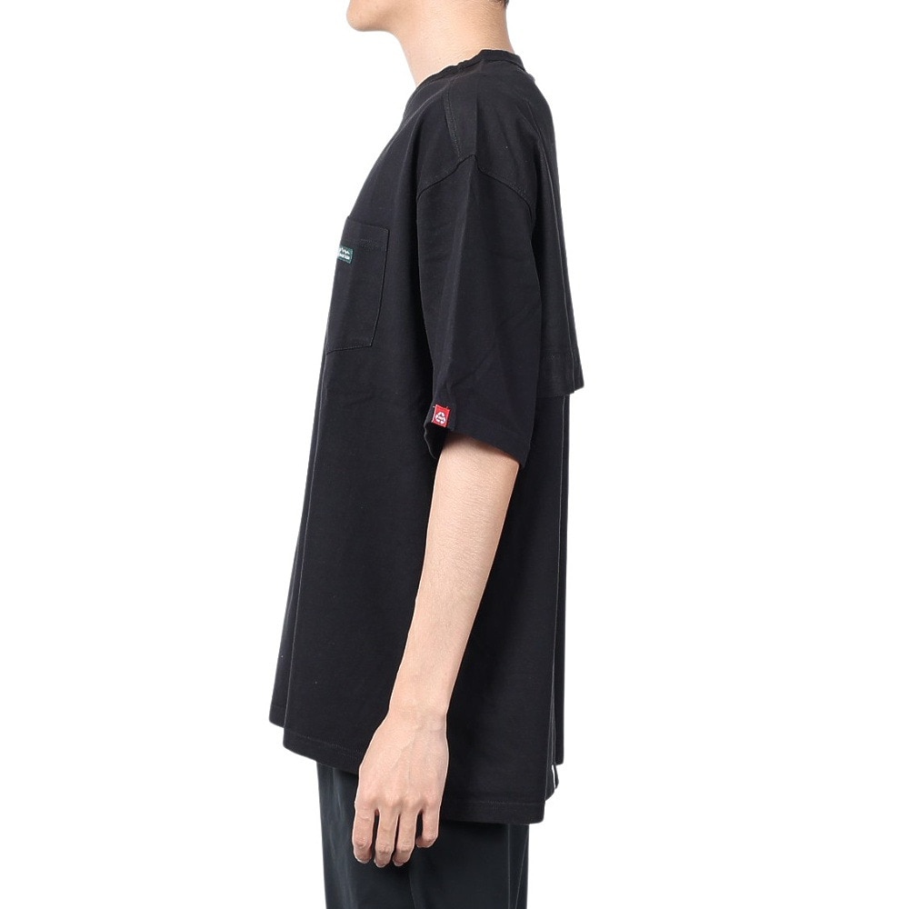 マナスタッシュ（MANASTASH）（メンズ）ベントTシャツ 792-4135003 BLACK