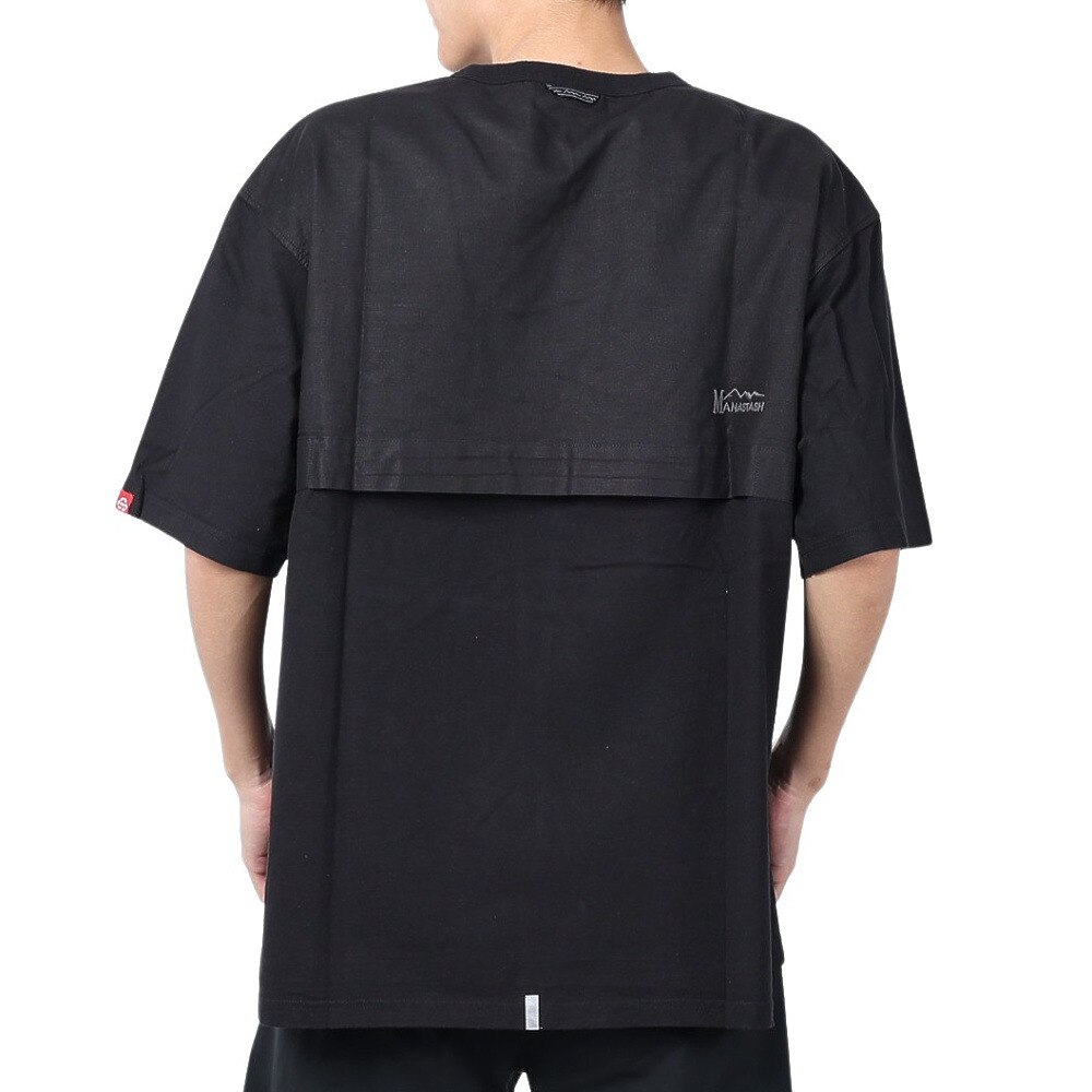 マナスタッシュ（MANASTASH）（メンズ）ベントTシャツ 792-4135003 BLACK