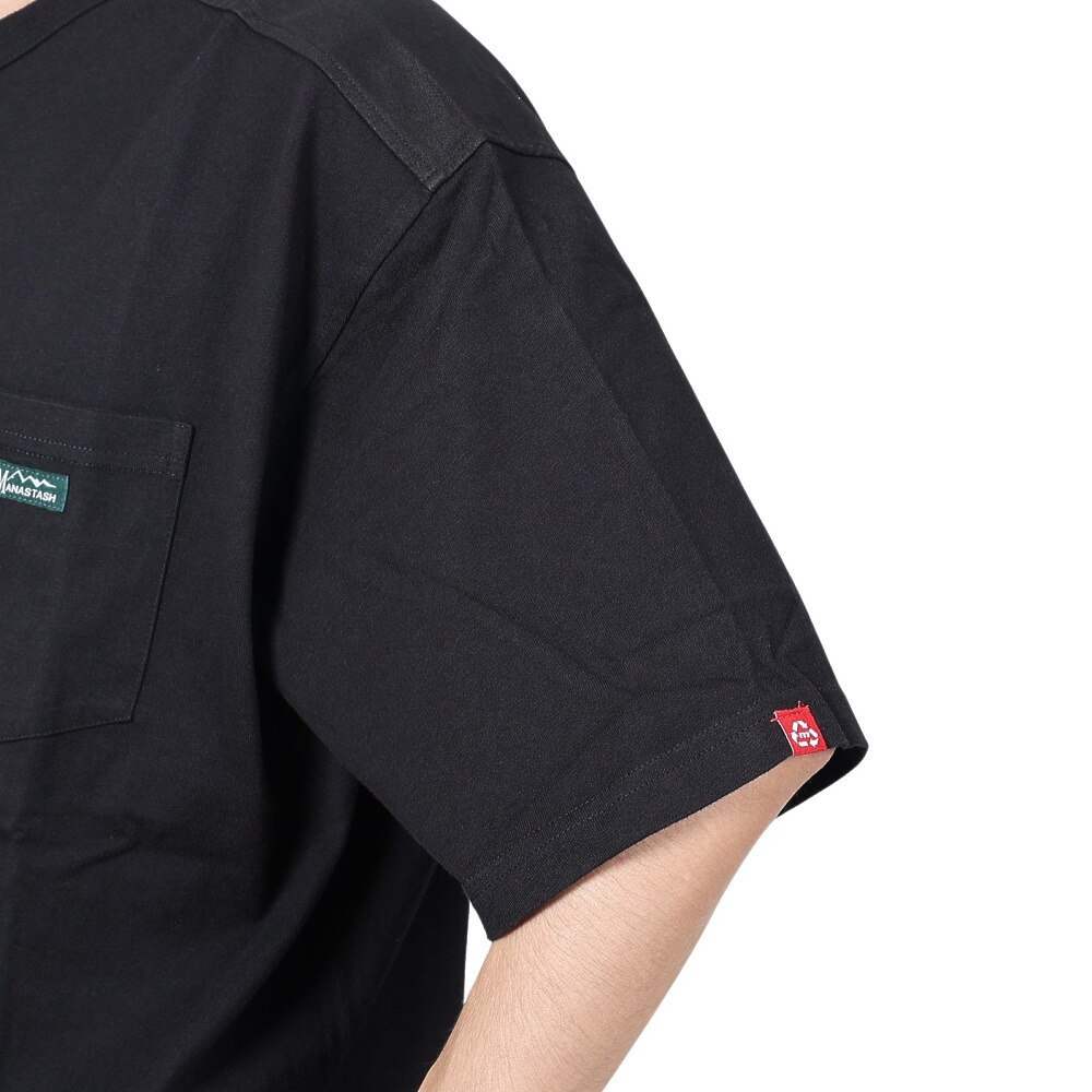 マナスタッシュ（MANASTASH）（メンズ）ベントTシャツ 792-4135003 BLACK
