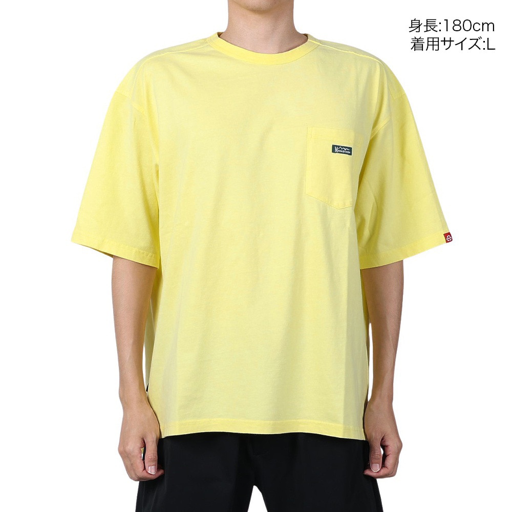 マナスタッシュ（MANASTASH）（メンズ）ベントTシャツ 792-4135003 YELLOW