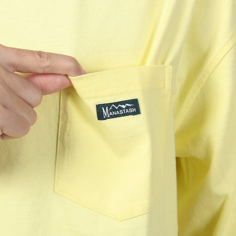 マナスタッシュ（MANASTASH）（メンズ）ベントTシャツ 792-4135003 YELLOW