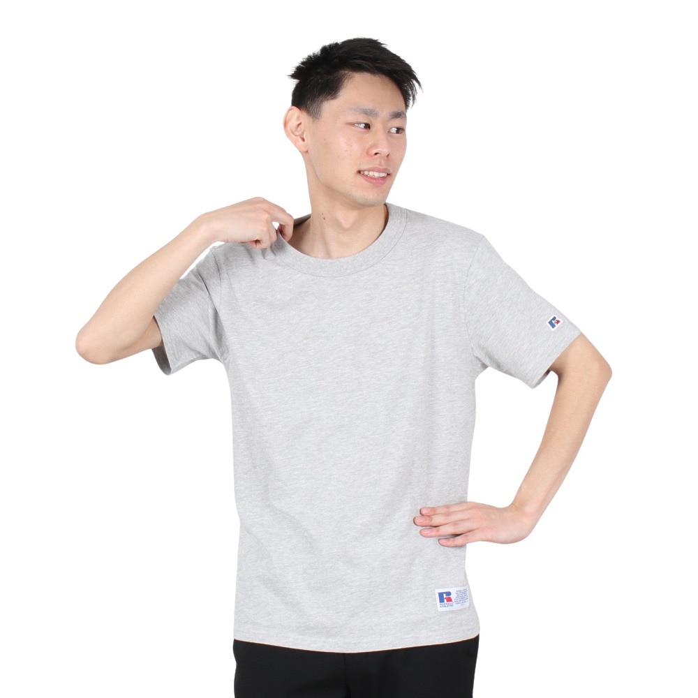ラッセル（RUSSELL）（メンズ）T/C 半袖レギュラーTシャツ RBM24S0002 MGRY
