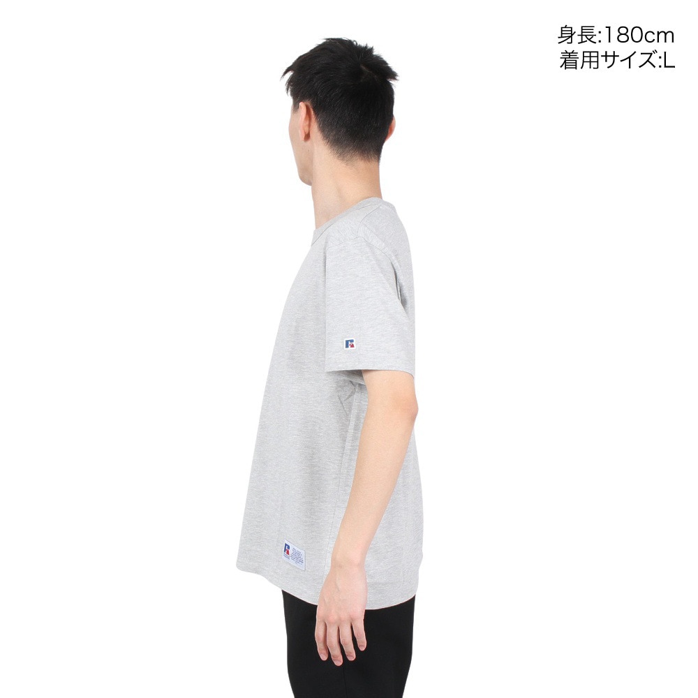 ラッセル（RUSSELL）（メンズ）T/C 半袖レギュラーTシャツ RBM24S0002 MGRY