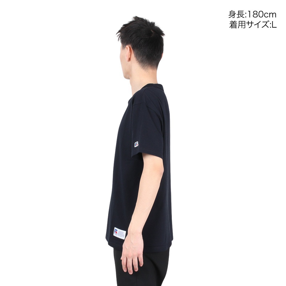 ラッセル（RUSSELL）（メンズ）T/C 半袖レギュラーTシャツ RBM24S0002 NVY