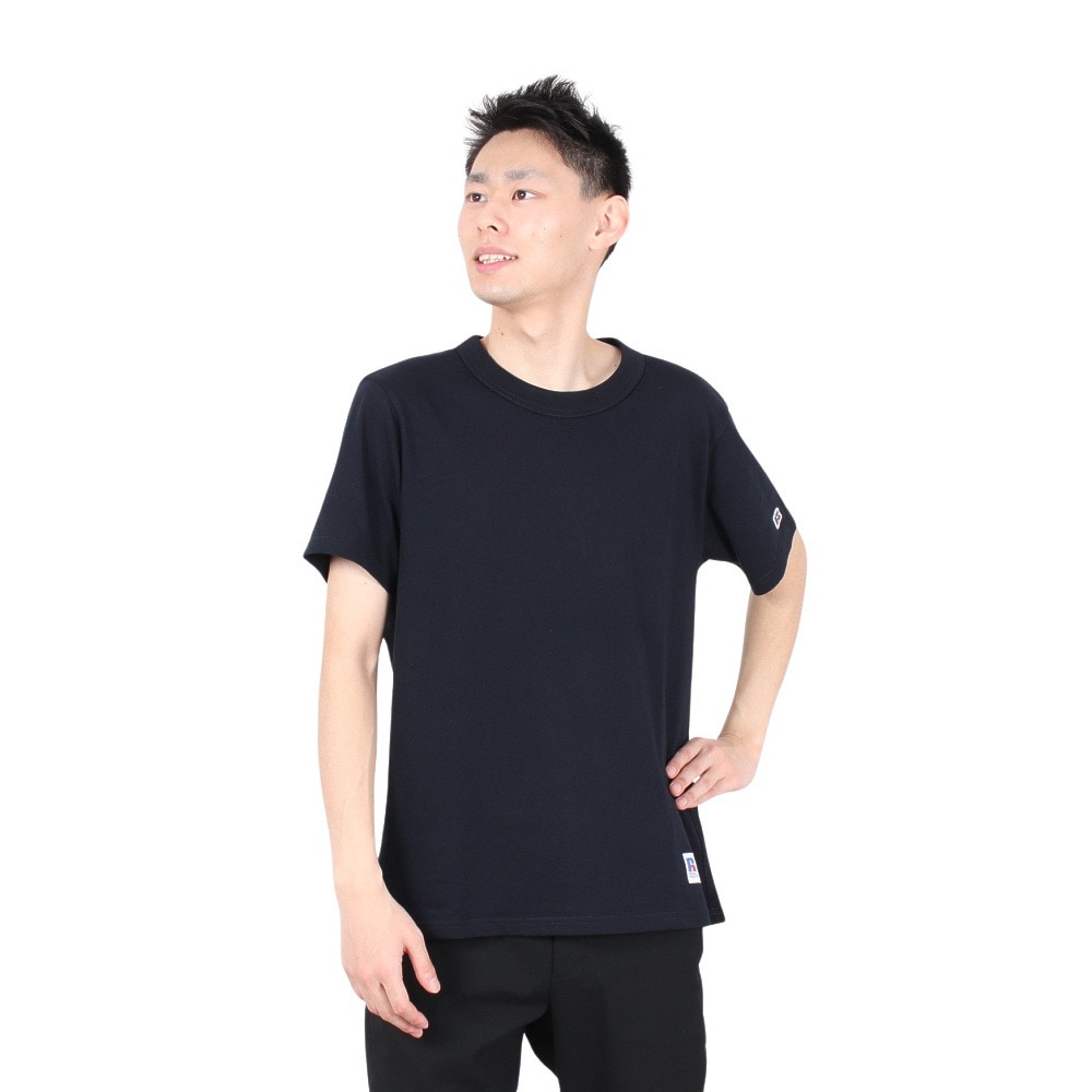 ラッセル（RUSSELL）（メンズ）T/C 半袖レギュラーTシャツ RBM24S0002 NVY