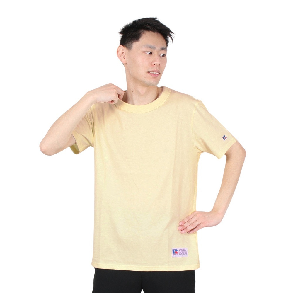 ラッセル（RUSSELL）（メンズ）T/C 半袖レギュラーTシャツ RBM24S0002 YEL