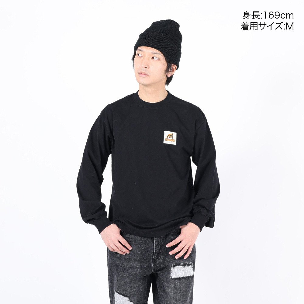 エクストララージ（XLARGE）（メンズ）ウォーキングエイプ 長袖Tシャツ 101241011001-BLACK