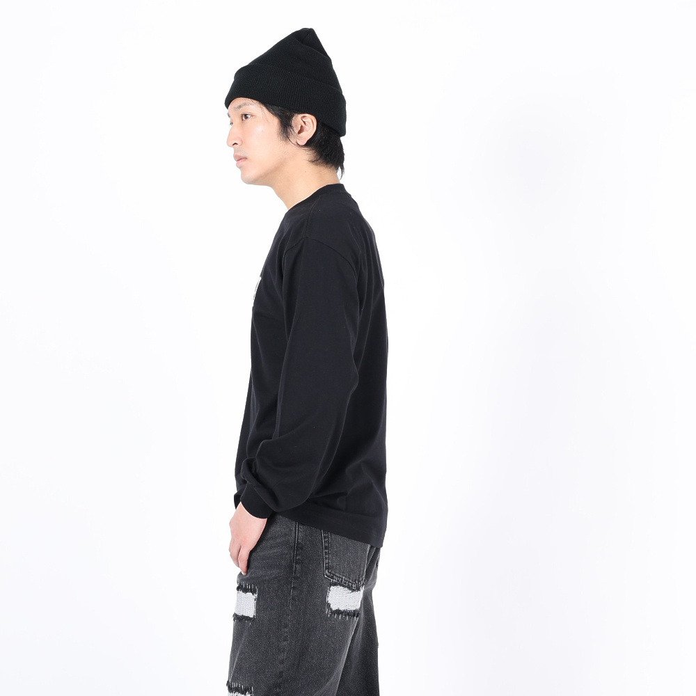 エクストララージ（XLARGE）（メンズ）ウォーキングエイプ 長袖Tシャツ 101241011001-BLACK