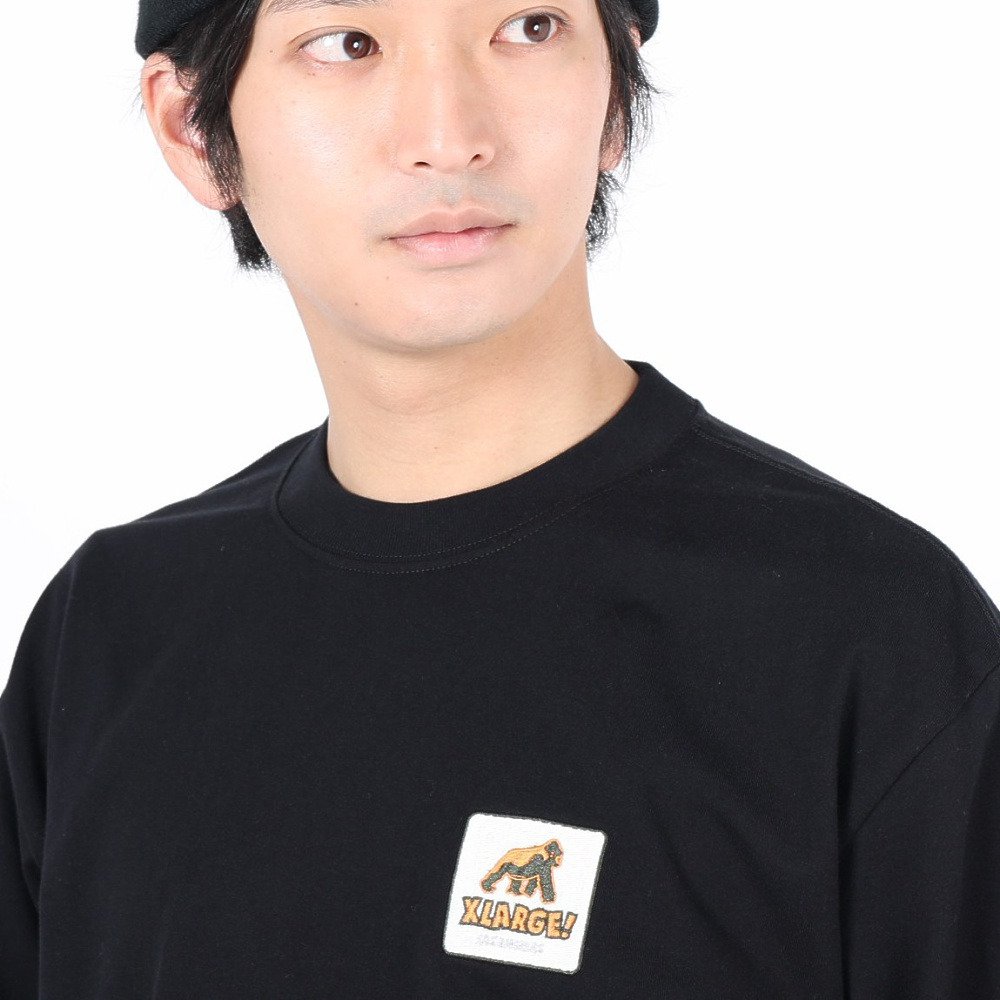 エクストララージ（XLARGE）（メンズ）ウォーキングエイプ 長袖Tシャツ 101241011001-BLACK