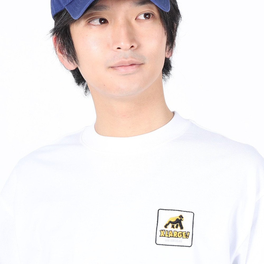 エクストララージ（XLARGE）（メンズ）ウォーキングエイプ 長袖Tシャツ 101241011001-WHITE