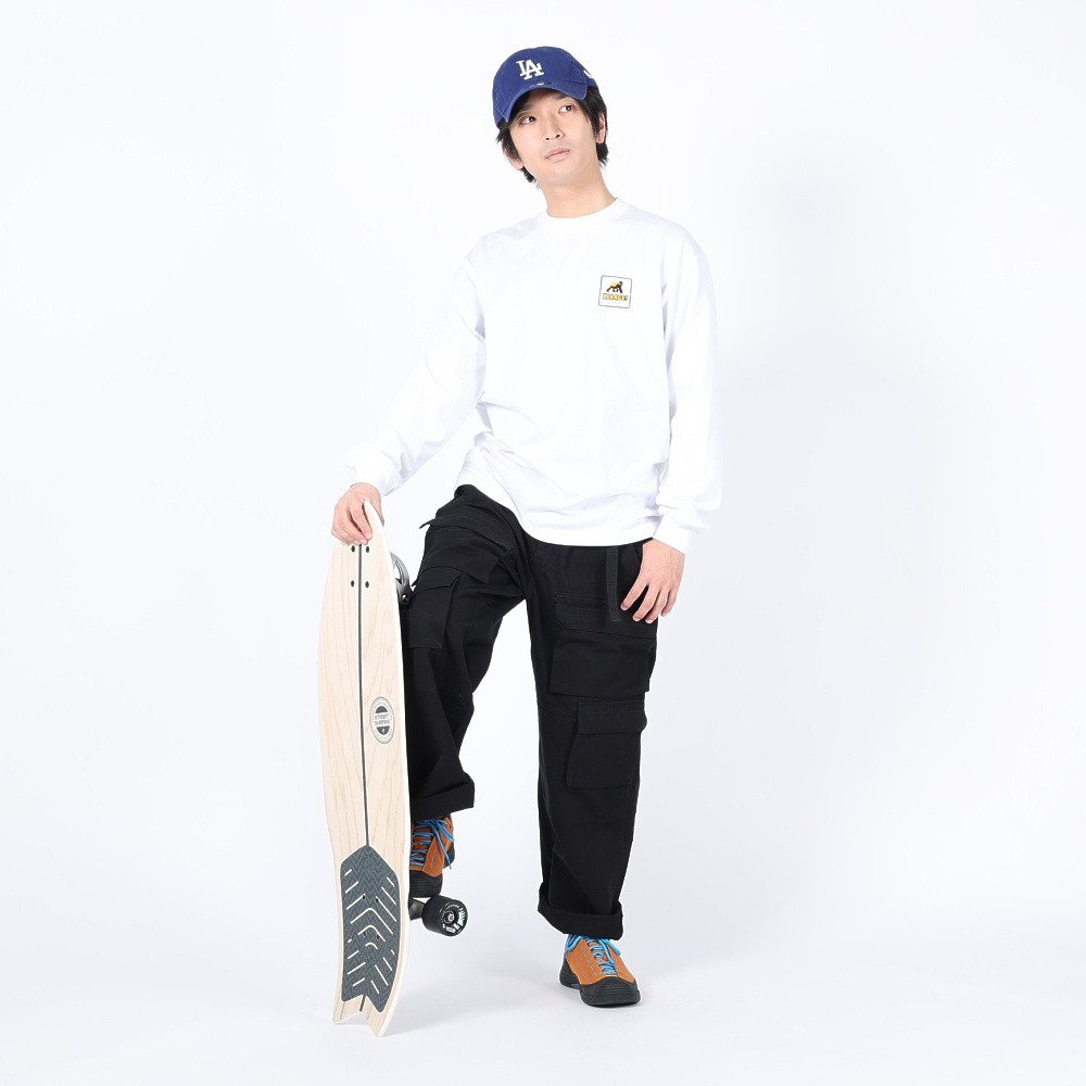 エクストララージ（XLARGE）（メンズ）ウォーキングエイプ 長袖Tシャツ 101241011001-WHITE