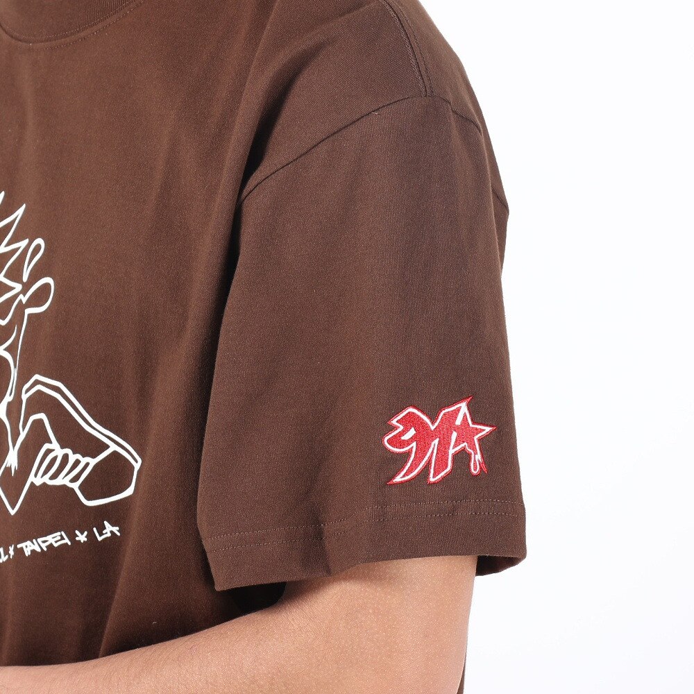 エクストララージ（XLARGE）（メンズ）GRAFFITI KIDS THERMAL 半袖Tシャツ 101241011008-BROWN