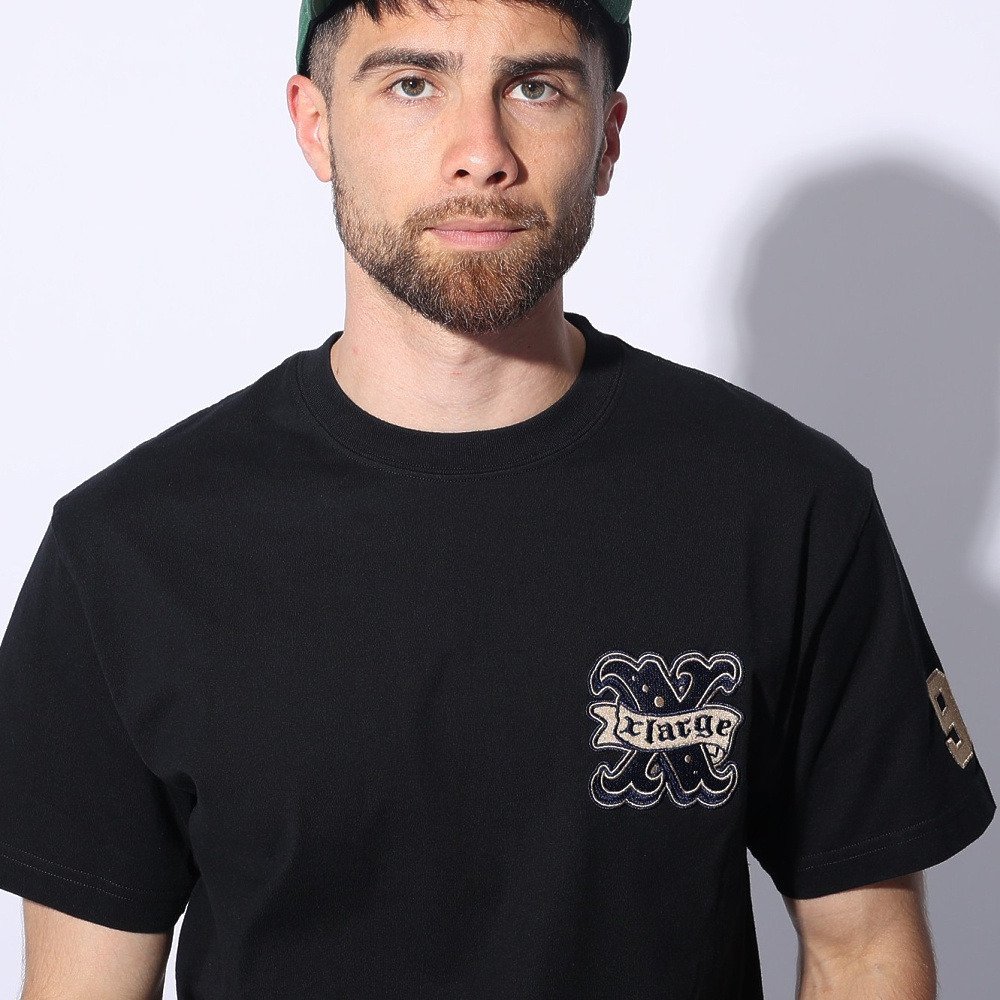 エクストララージ（XLARGE）（メンズ）ベースボール ショートスリーブ Tシャツ 101241011016-BLACK