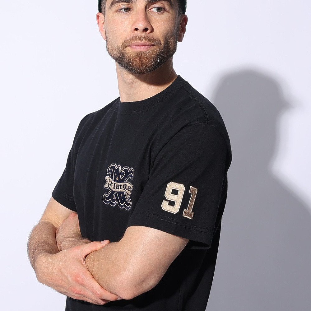 エクストララージ（XLARGE）（メンズ）ベースボール ショートスリーブ Tシャツ 101241011016-BLACK