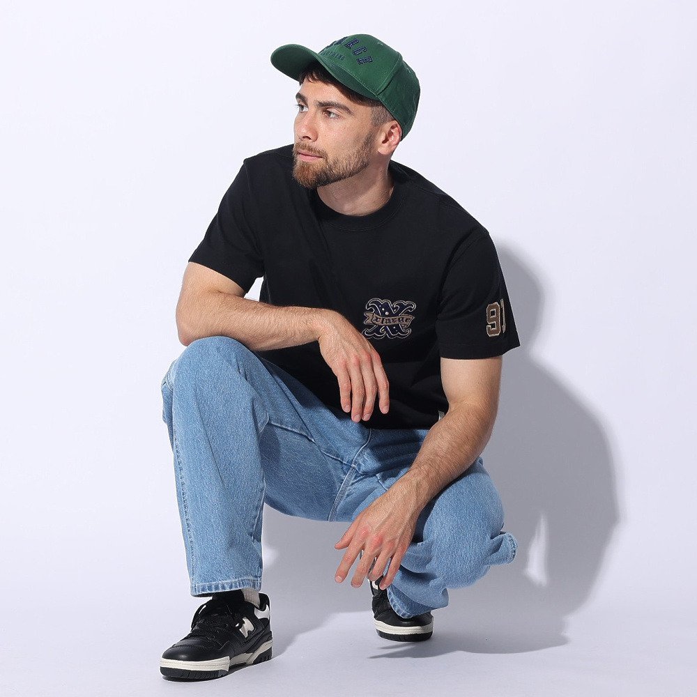 エクストララージ（XLARGE）（メンズ）ベースボール ショートスリーブ Tシャツ 101241011016-BLACK