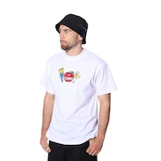 (メンズ)ペイント ロゴ ショートスリーブ Tシャツ 101241011020-WHITE