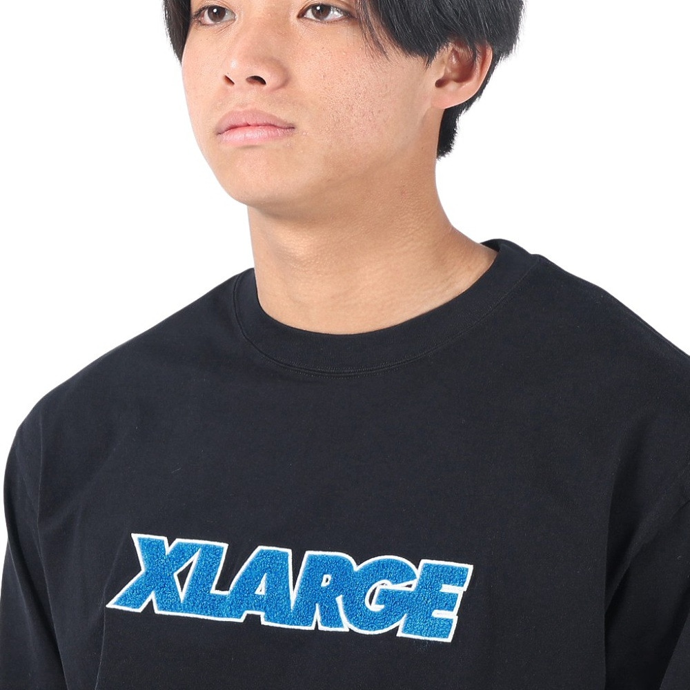 エクストララージ（XLARGE）（メンズ）STANDARD LOGO 長袖Tシャツ 101241011024-BLACK