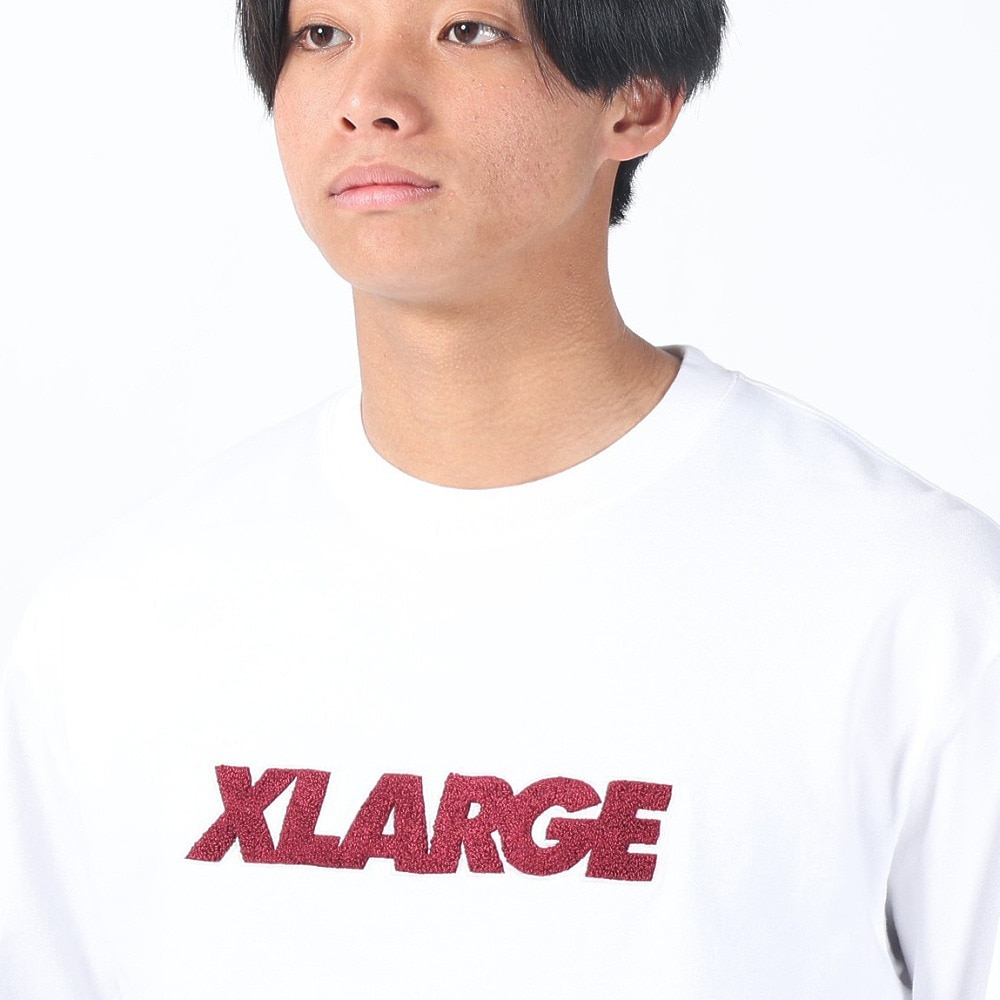 エクストララージ（XLARGE）（メンズ）STANDARD LOGO 長袖Tシャツ 101241011024-WHITE