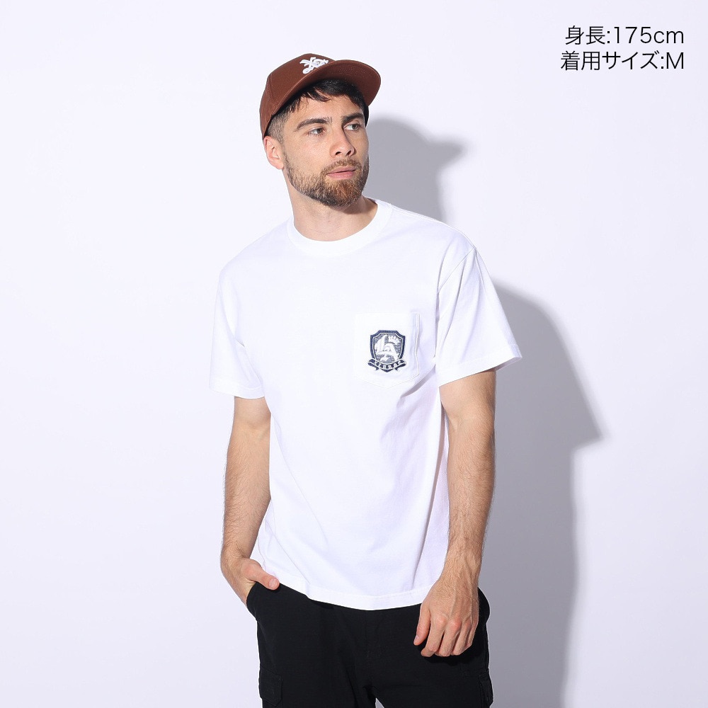 エクストララージ（XLARGE）（メンズ）エンブレム ショートスリーブ ポケット Tシャツ 101241011025-WHITE