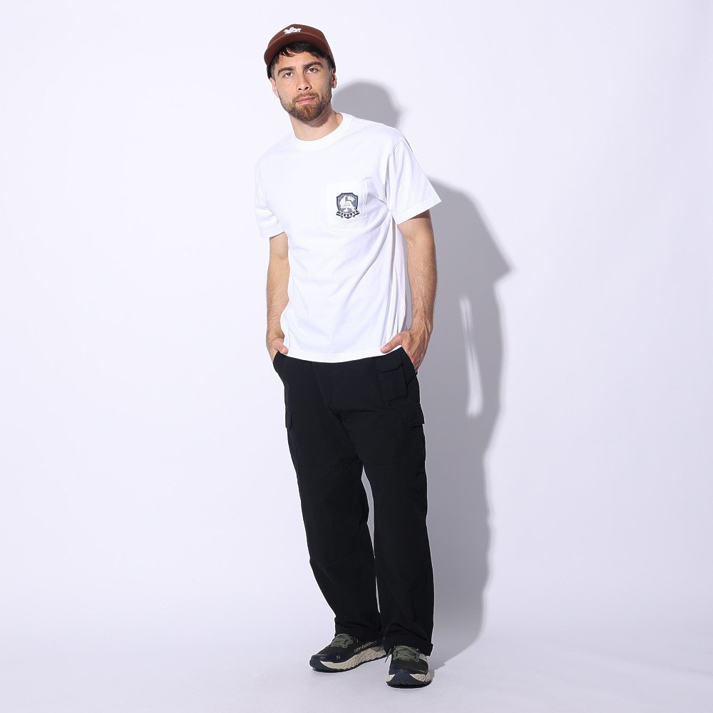 エクストララージ（XLARGE）（メンズ）エンブレム ショートスリーブ ポケット Tシャツ 101241011025-WHITE