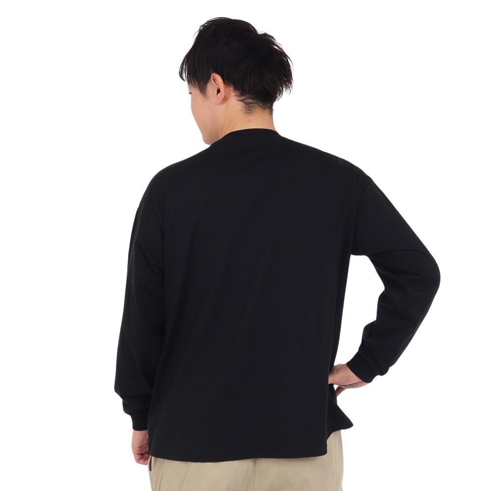 サイラス（SILAS）（メンズ）OLD ロゴベーシックワイド 長袖Tシャツ 110233011002-BLACK