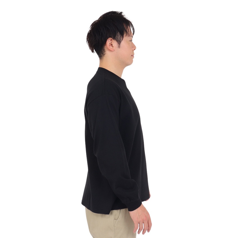 サイラス（SILAS）（メンズ）OLD ロゴベーシックワイド 長袖Tシャツ 110233011002-BLACK